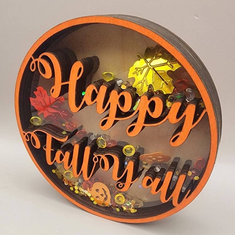 Fall Shaker Sign - Autumn Tiered Tray Décor