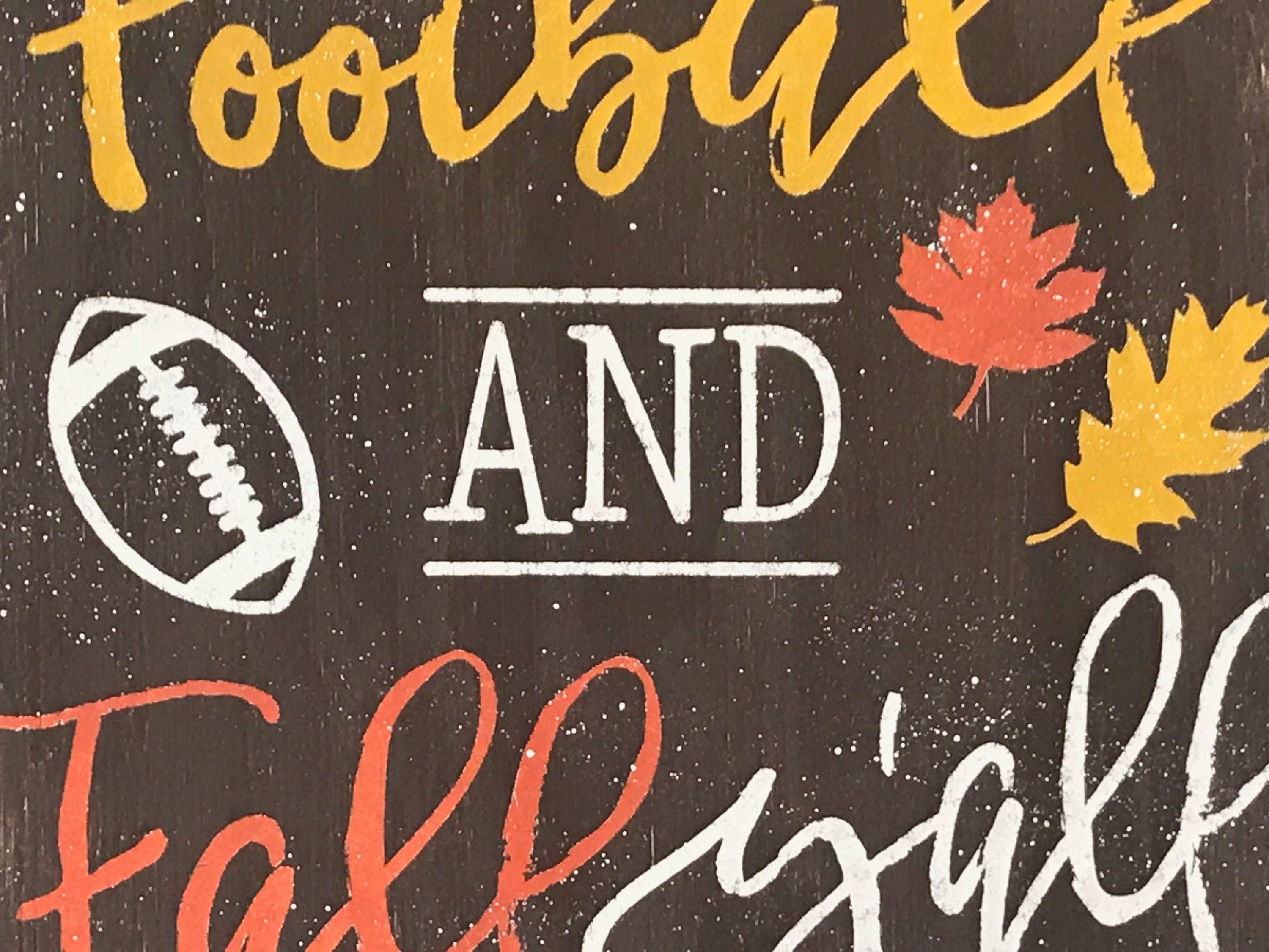 Football And Fall Y'All - Football Decor