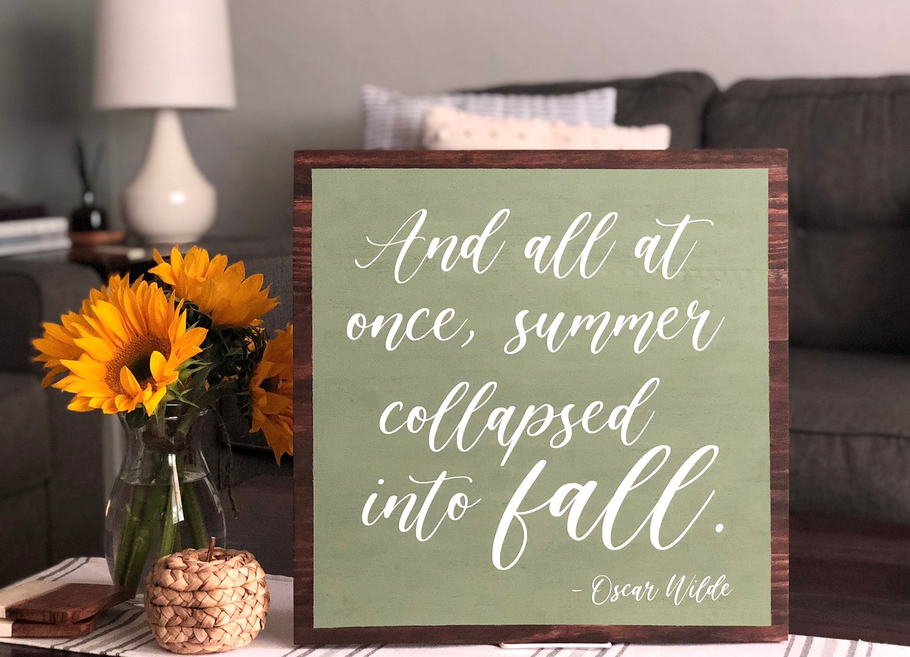 Handpainted Wooden Signs for Fall Decor