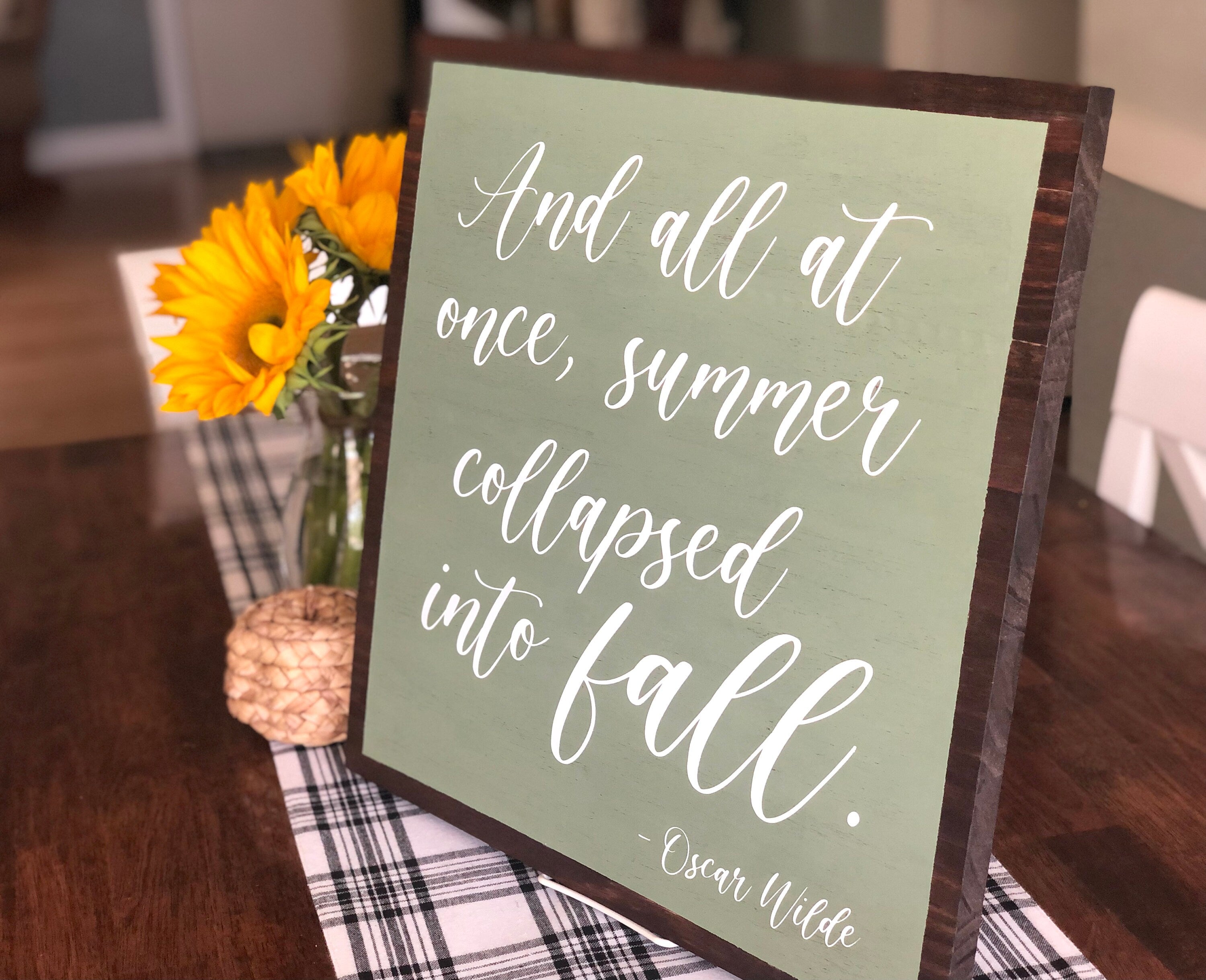 Handpainted Wooden Signs for Fall Decor