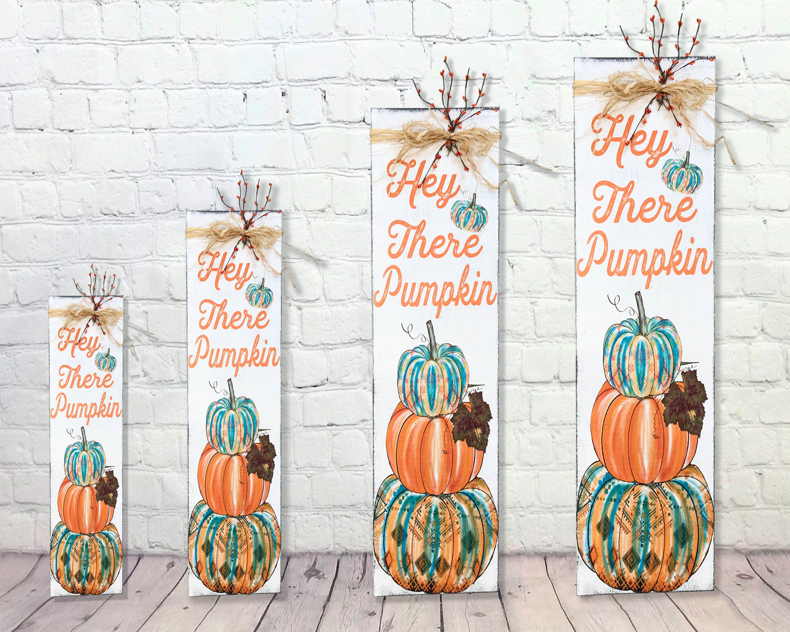 Hey There Pumpkin - Fall Porch Sign