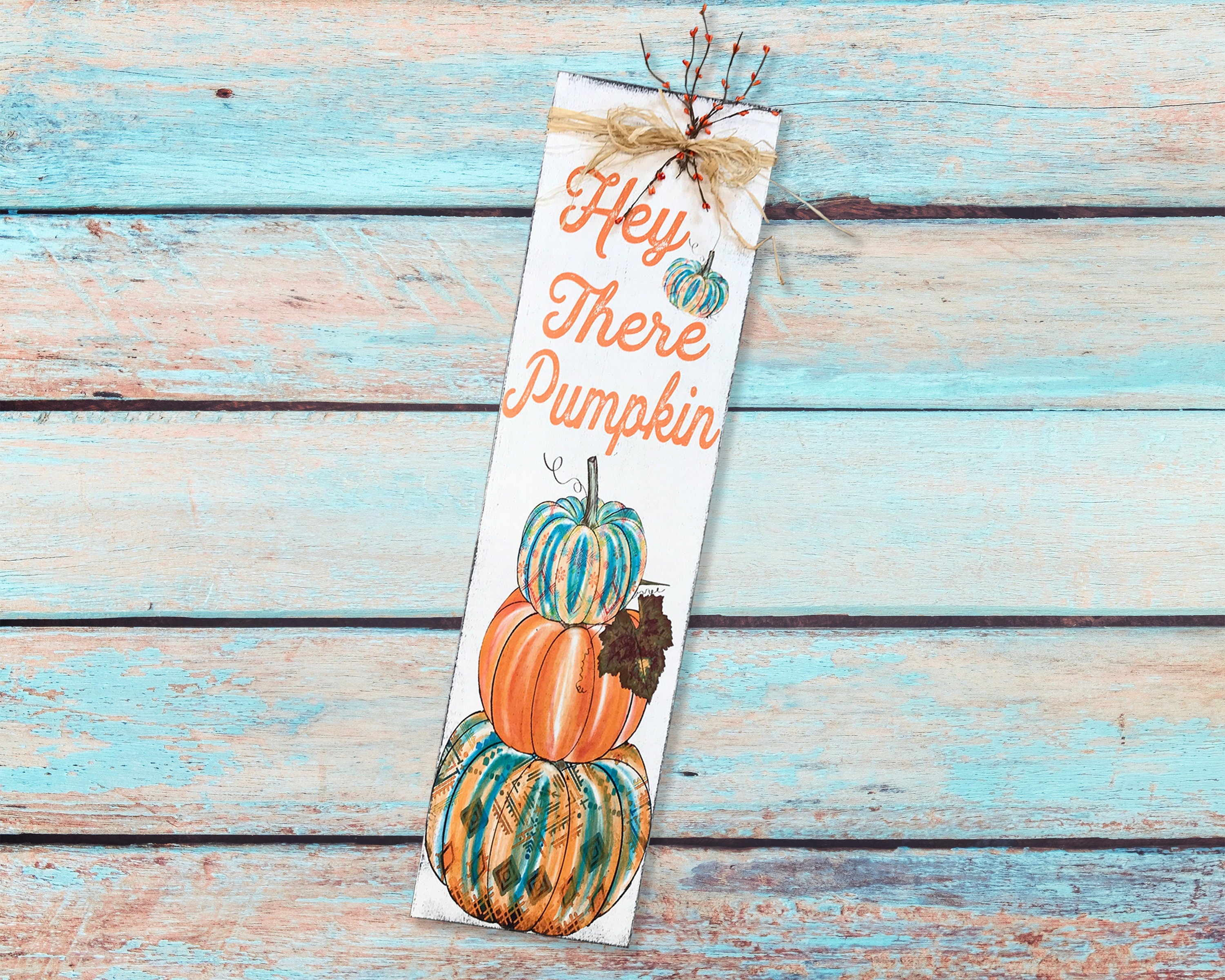 Hey There Pumpkin - Fall Porch Sign