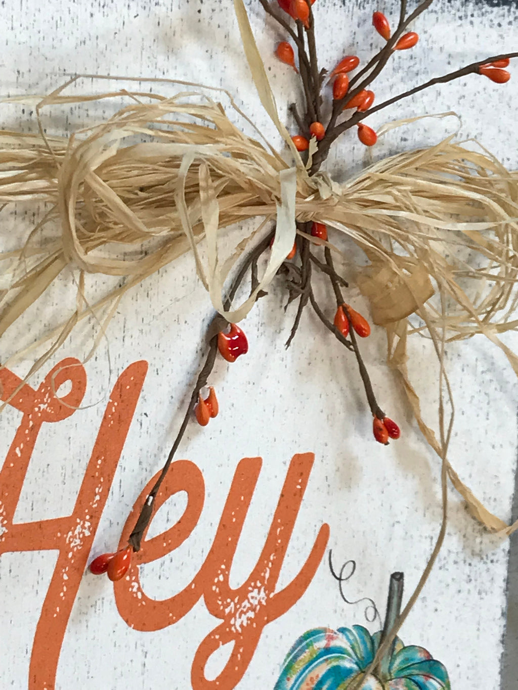 Hey There Pumpkin - Fall Porch Sign
