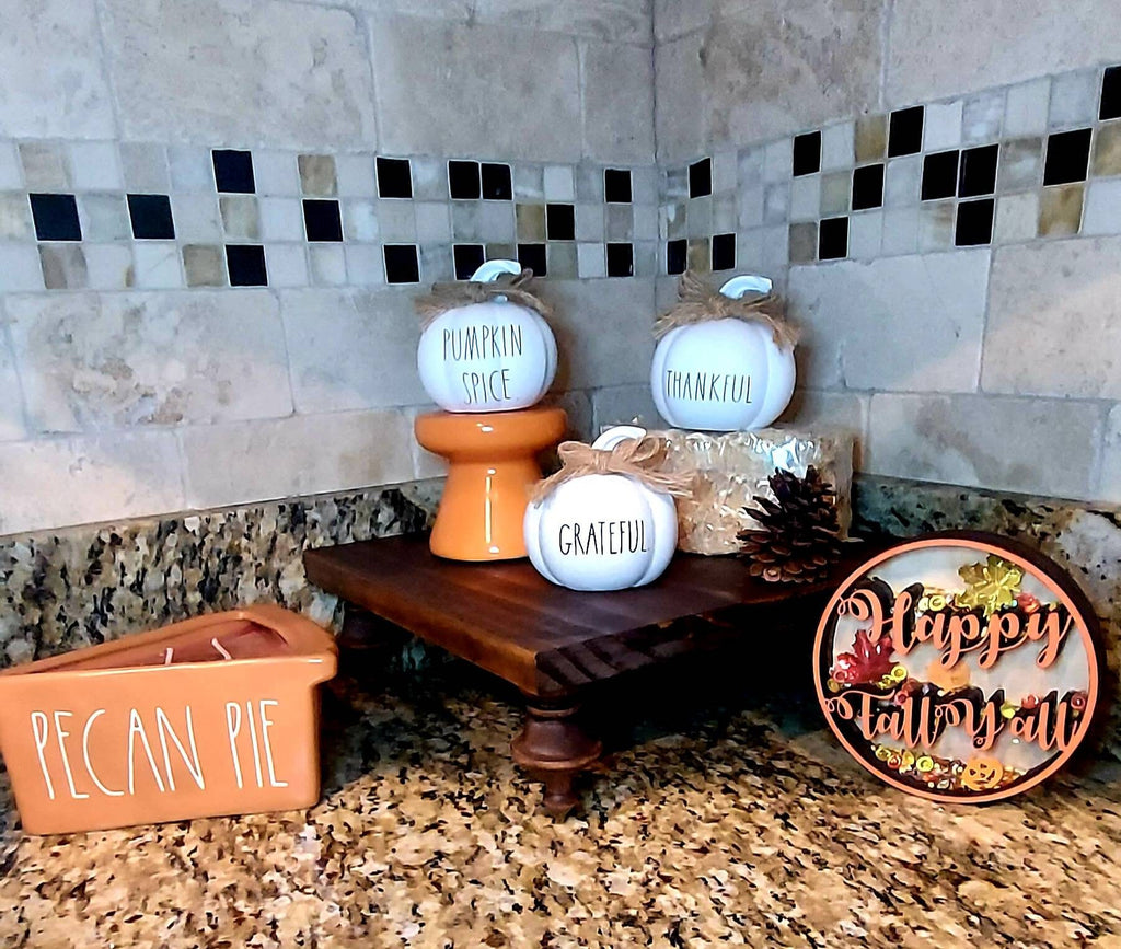 Fall Shaker Sign - Autumn Tiered Tray Décor