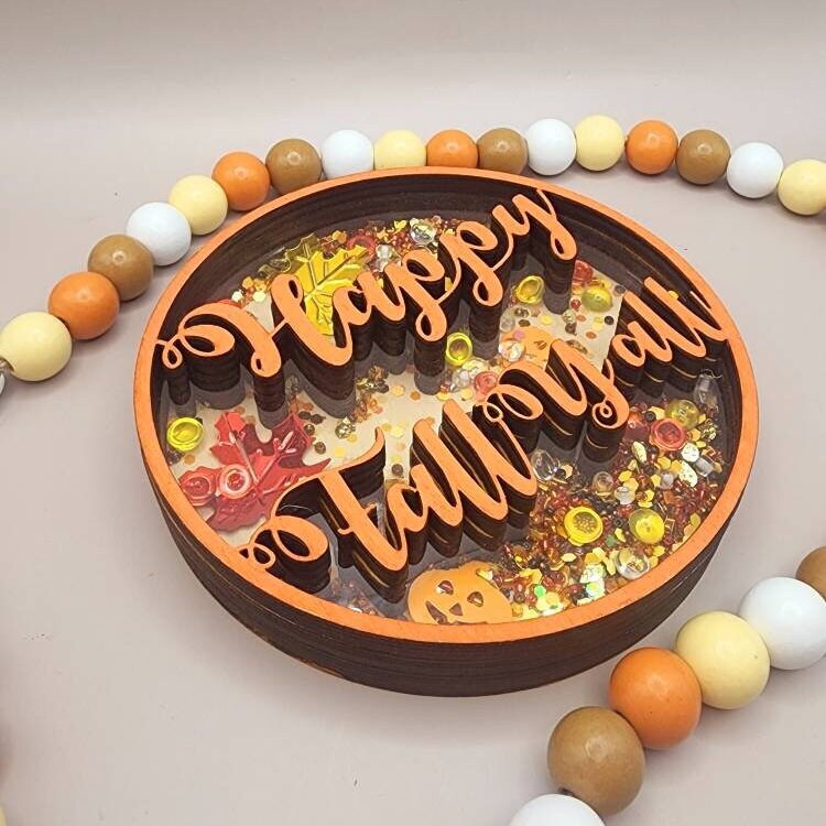 Fall Shaker Sign - Autumn Tiered Tray Décor