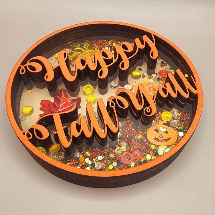 Fall Shaker Sign - Autumn Tiered Tray Décor