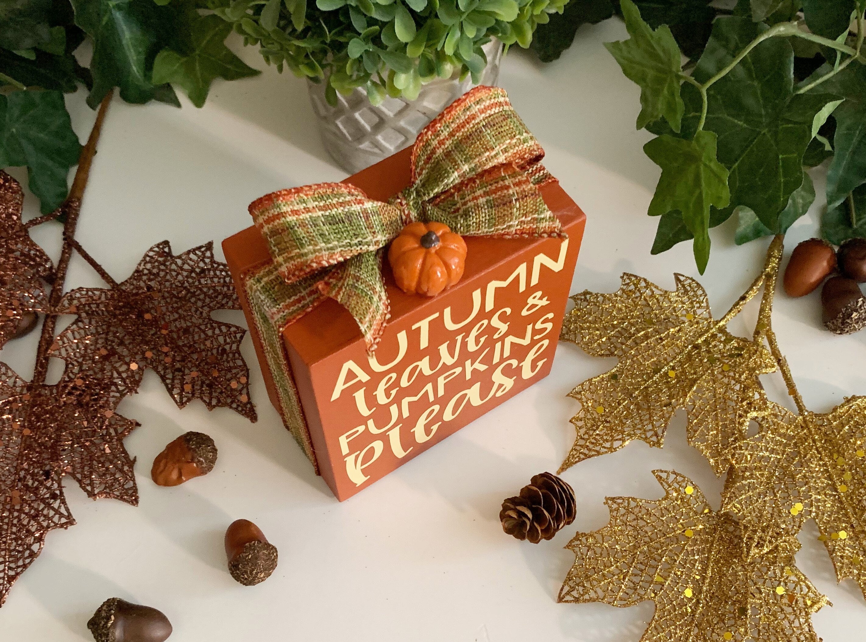 Autumn Leaves and Pumpkins Please