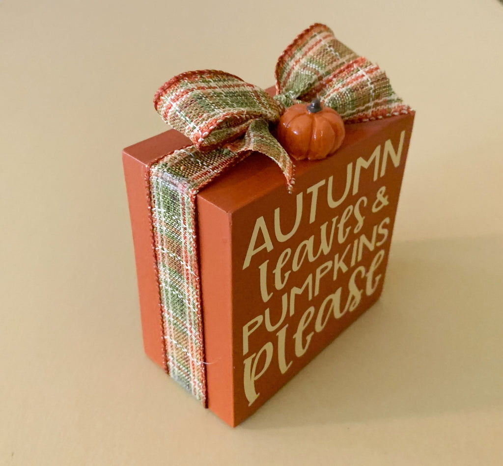 Autumn Leaves and Pumpkins Please